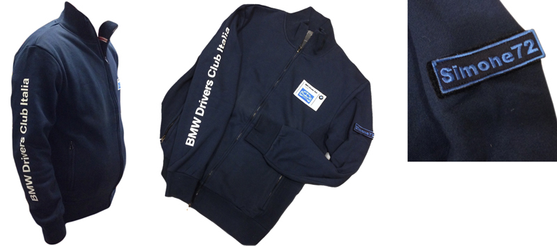 BMW Drivers merchandise - felpa bianca e blu BMW Drivers merchandise - felpa bianca e blu